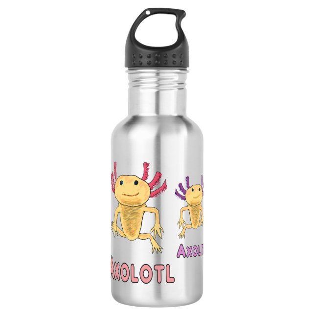 Botella De Agua Axolotl Axolitl Pun (Anverso)