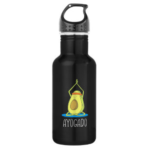 Botella De Agua Ayogado Aguacate Yoga Lover