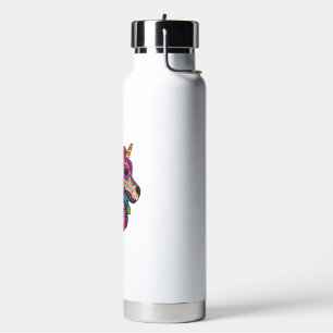 Botella De Agua Azúcar de Unicornio Calavera México Calavera Día d
