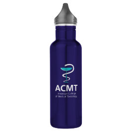 Botella de agua azul ACMT Tox Doc