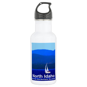 Botella De Agua Azul de Idaho del Norte