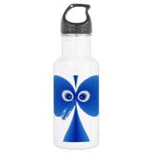 Botella De Agua Azul del pájaro del bobo