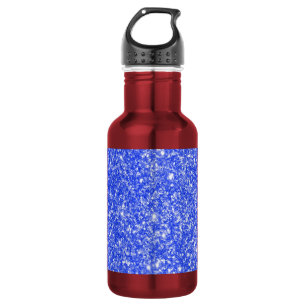 Botella De Agua Azul del purpurina