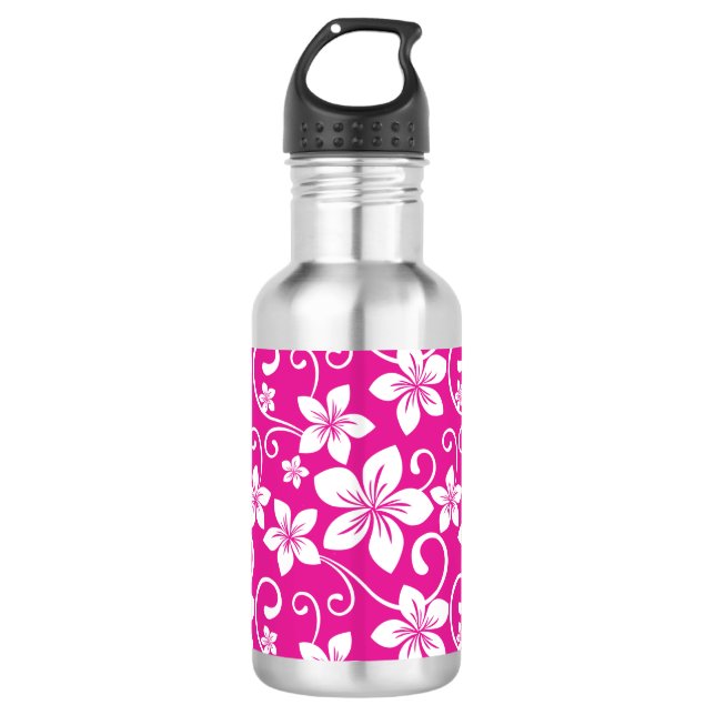 BOTELLA DE AGUA AZUL HAWAII (ROPA CALIENTE) (Anverso)