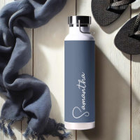 Azul Marino y Blanco Personalizado