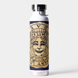 Botella de agua azul y dorada Savoy