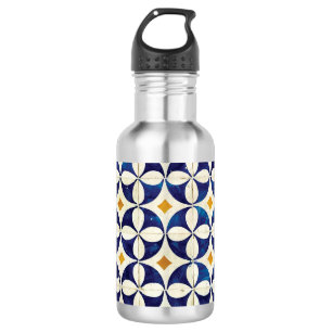 Botella De Agua Azulejos - Diseño de Patrón de Azulejo