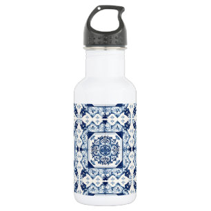 Botella De Agua Azulejos Mediterráneos, Portugueses, Azulejo, Mayó