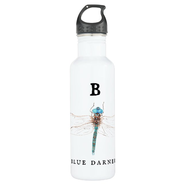 Botella De Agua "B" Blue Darner (Anverso)