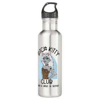 Botella De Agua B K!TTY CLUB Chica Blue Leopard Water Bottle