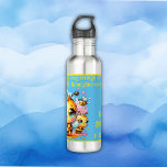 Botella De Agua Baby Shower de abeja de miel de abeja a abeja |<br><div class="desc">¡Animados comienzos para nuestra pequeña abeja de miel! Bebé con ducha de bebé en amarillo y azul,  zumbando de alegría: Dando la bienvenida a nuestro más reciente cantante,  en este lindo tema de abejas para nuestra ducha de bebé. Botella de agua de acero inoxidable.</div>