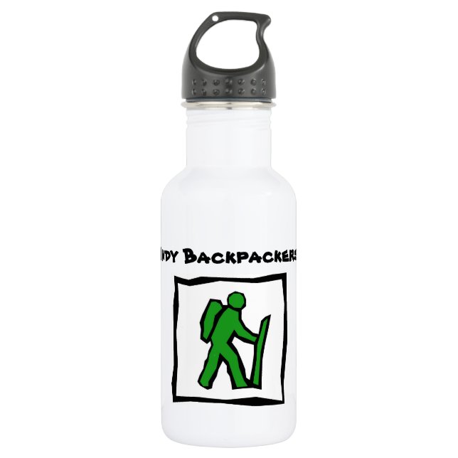 Botella De Agua Backpackers de Indy (Anverso)