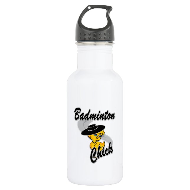 Botella De Agua Badminton Chick #4 (Anverso)