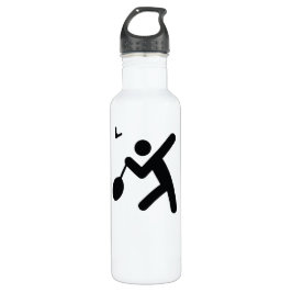 Botella De Agua BADMINTON | icono de deporte fresco