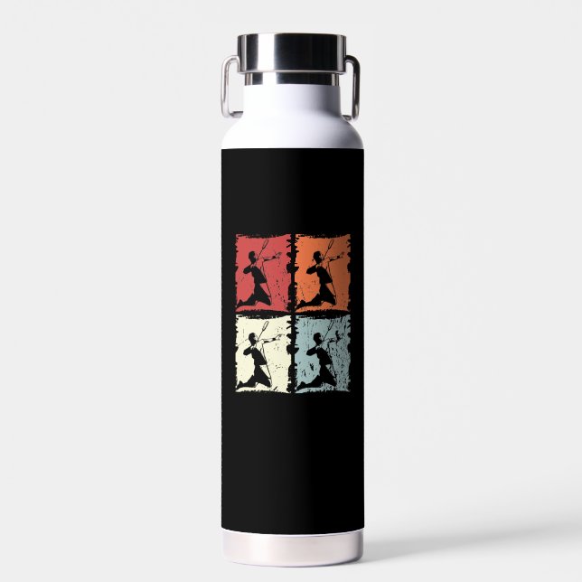 Botella De Agua Badminton vintage (Delantero)