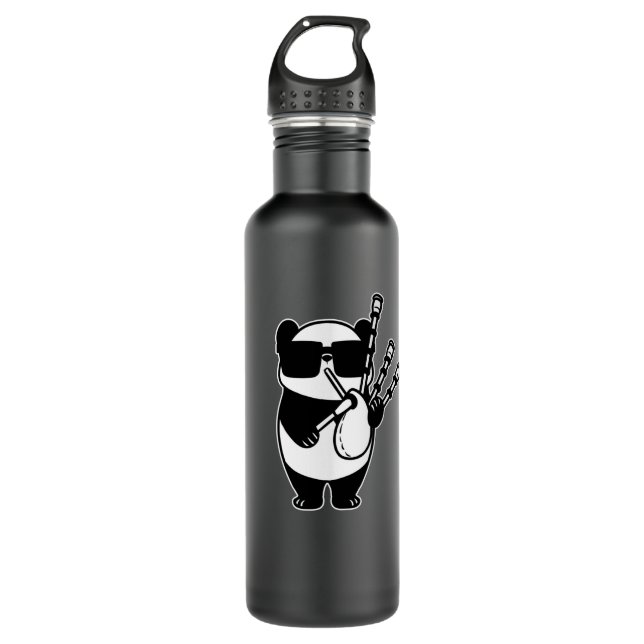 Botella De Agua Bagpipes Scotland Panda with Bag Pipes (Anverso)