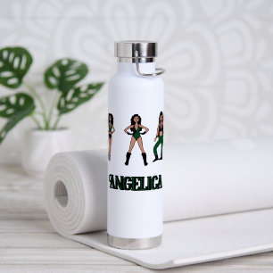 Botella De Agua Bailarín verde negro #2