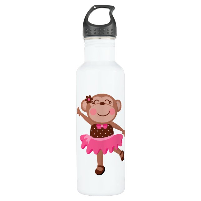 Botella De Agua Bailarina del mono (Anverso)