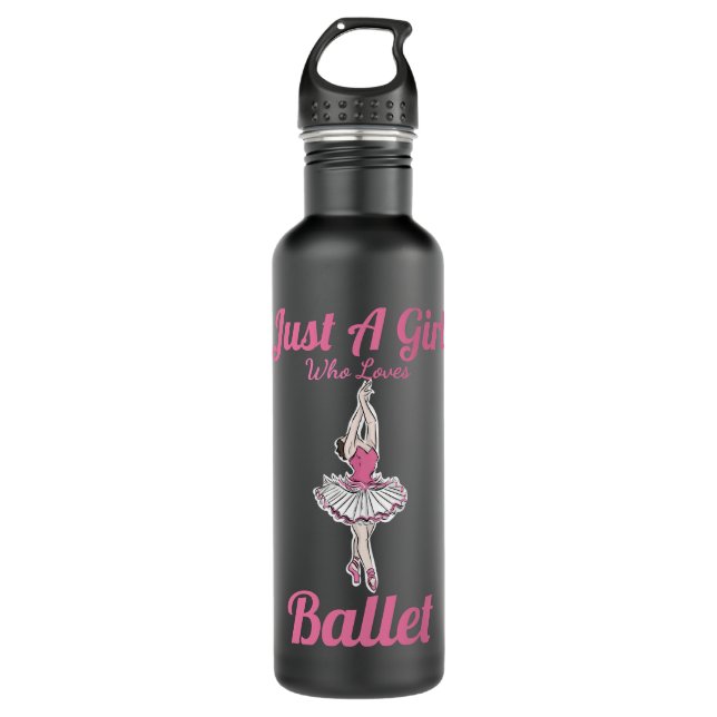 Botella De Agua Baile ballet Un chica a la que le encanta bailar (Anverso)