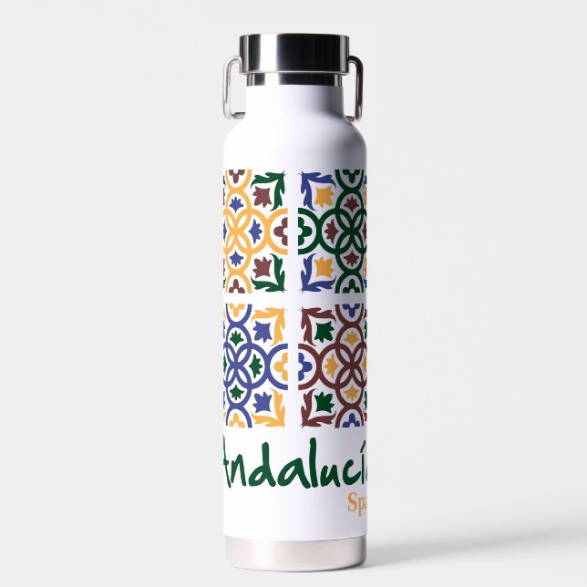 Botella De Agua Baldosas andaluzas 3 (Delantero)