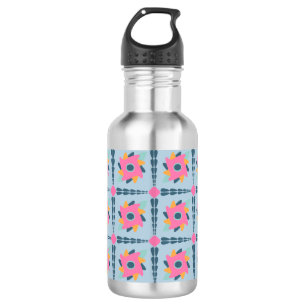 Botella De Agua Baldosas de colores decorativos