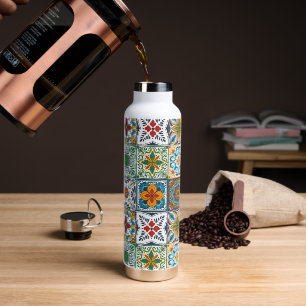 Botella De Agua Baldosas inspiradas por Talavera