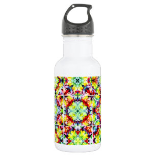 Botella De Agua Baldosas Mediterráneas, Baldosas de Tinta Alcohóli