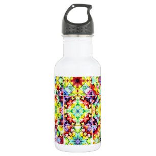 Botella De Agua Baldosas Mediterráneas, Baldosas de Tinta Alcohóli
