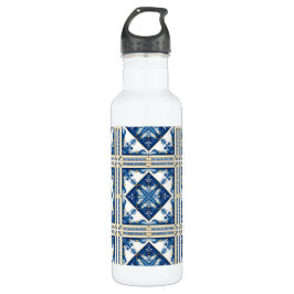 Botella De Agua Baldosas mediterráneas, portuguesas, azulejo, mall