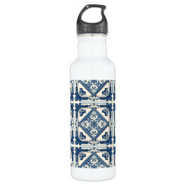 Botella De Agua Baldosas mediterráneas, portuguesas, azulejo, mall