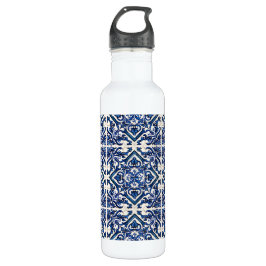 Botella De Agua Baldosas mediterráneas, portuguesas, azulejo, mall