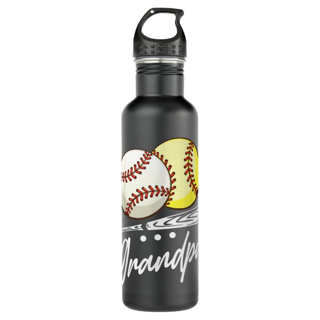 Botella De Agua Ball Grandpa Baseball (Anverso)