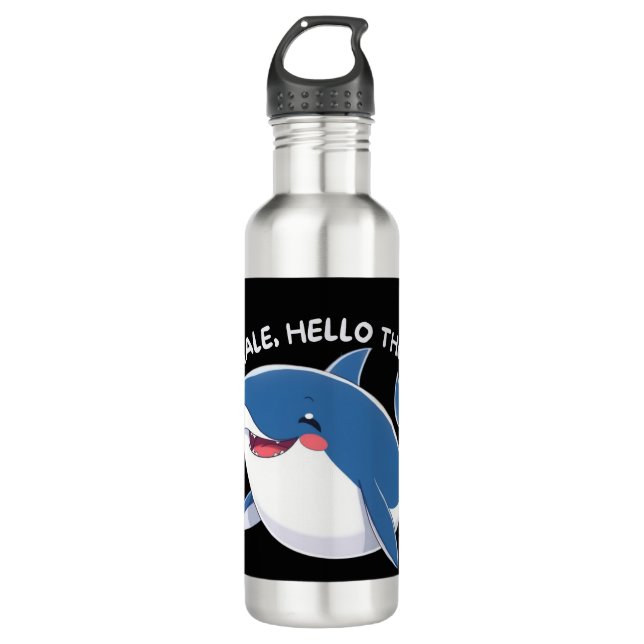 Botella De Agua Ballena Hola (Anverso)