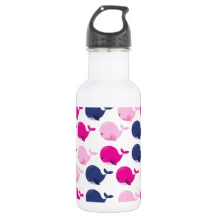 Botella De Agua Ballenas Lindas, Patrón de Ballenas, Animales Mari