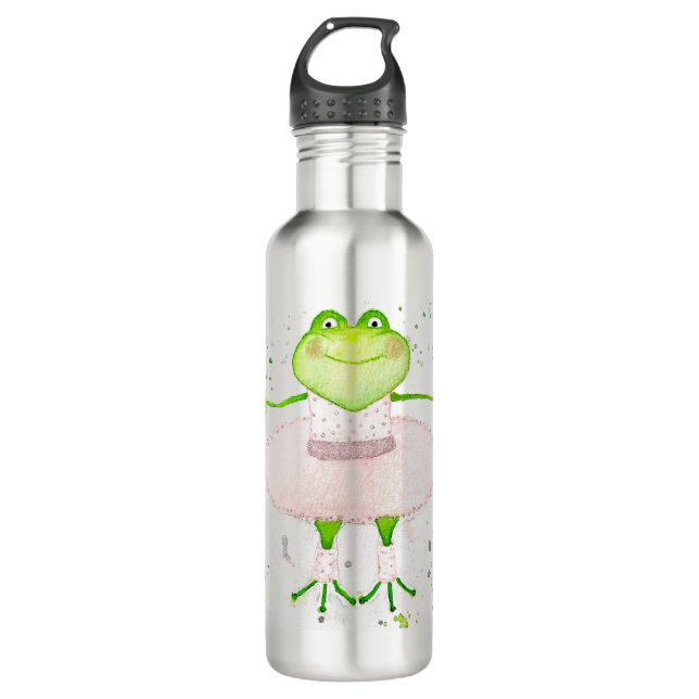 Botella De Agua Ballerina Frog (Anverso)