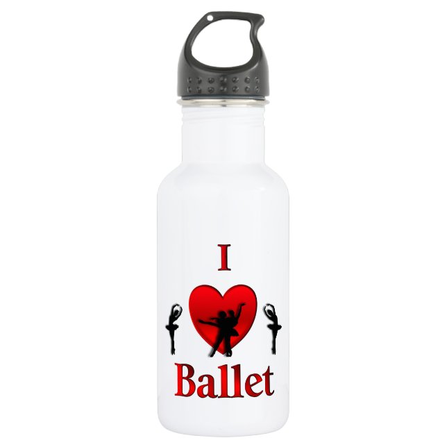 Botella De Agua Ballet del corazón (Anverso)