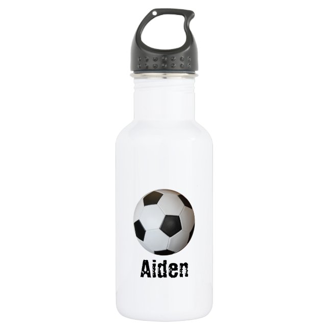 Botella De Agua Balón de fútbol personalizado (Anverso)