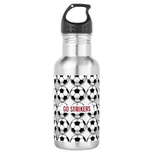 Botella De Agua Balón de fútbol personalizado con nombre y núme