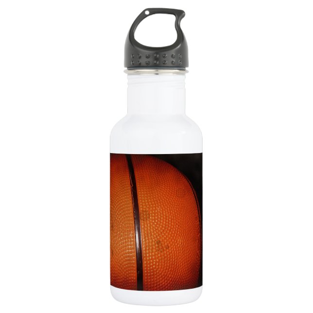 Botella De Agua Baloncesto con efecto fotográfico dañado (Anverso)