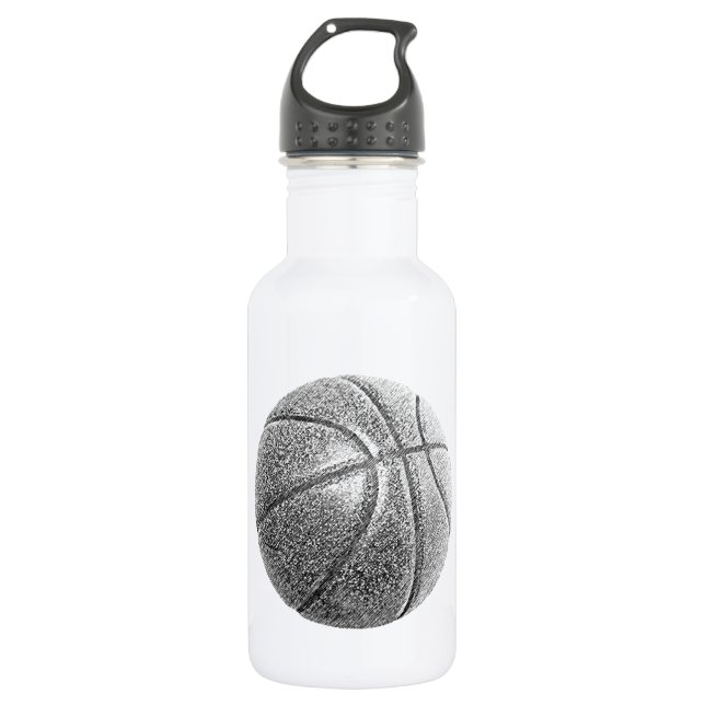 Botella De Agua Baloncesto con efecto lápiz (Anverso)