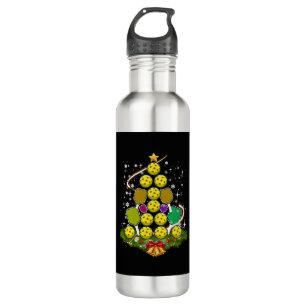 Botella De Agua Baloncesto de Navidad Árbol de Pickleball Papá Noe