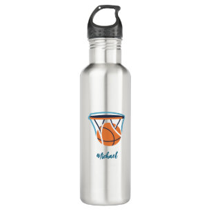 Botella De Agua Baloncesto Su nombre Personal