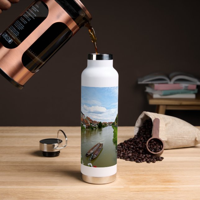 Botella De Agua Bamberg Baviera Río Regnitz Efecto de Pintura Arte (Café (girado))