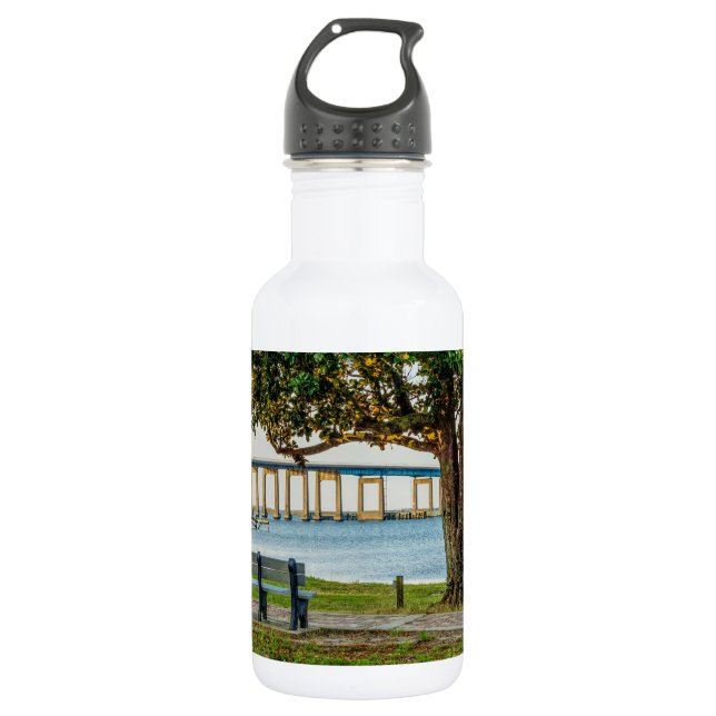 Botella De Agua Banco Navarre Park y puente de agua de acero inoxi (Anverso)