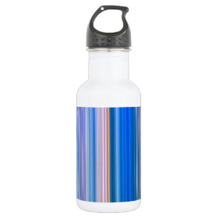 Botella De Agua Bandas azules y rosas