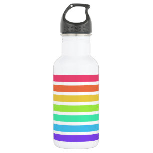 Botella De Agua Bandas de arco iris luminosas