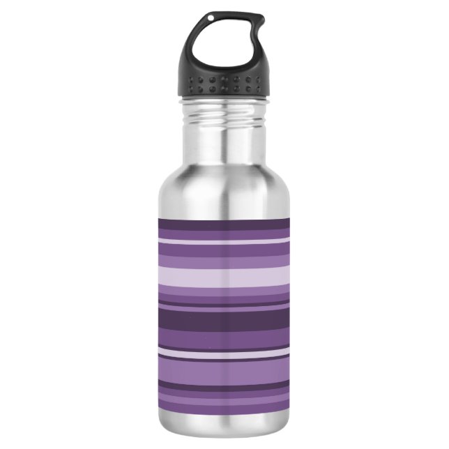 Botella De Agua Bandas de lavanda (Anverso)