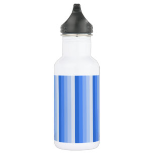 Botella De Agua Bandas de sombra azules