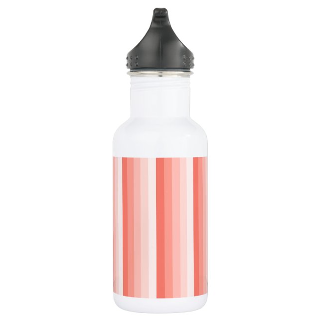 Botella De Agua Bandas de sombra de melocotón coralino (Derecha)