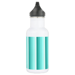 Botella De Agua Bandas de sombra turquesa